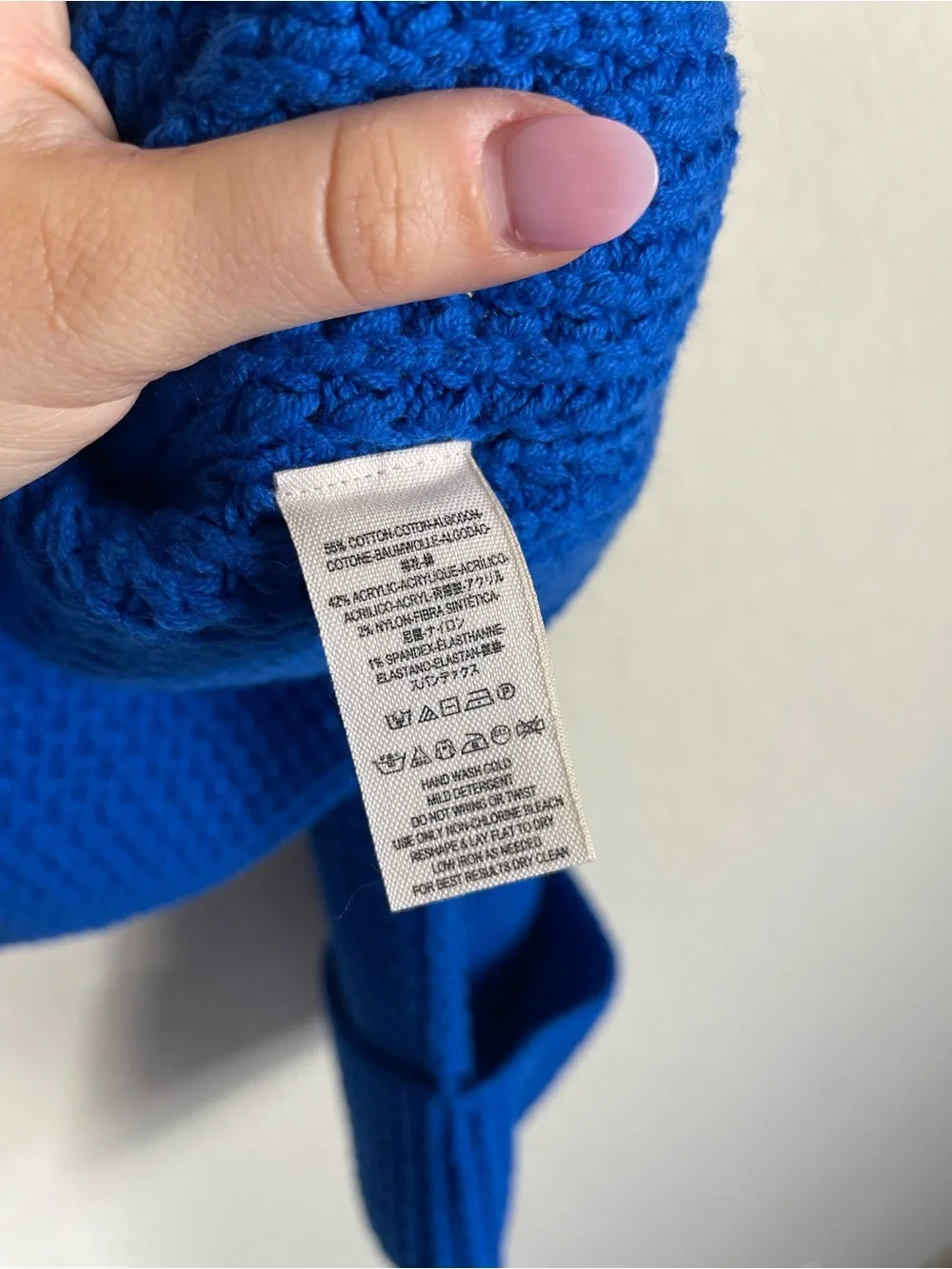 Free People Park City Pullover Cobalt Blue Size Small